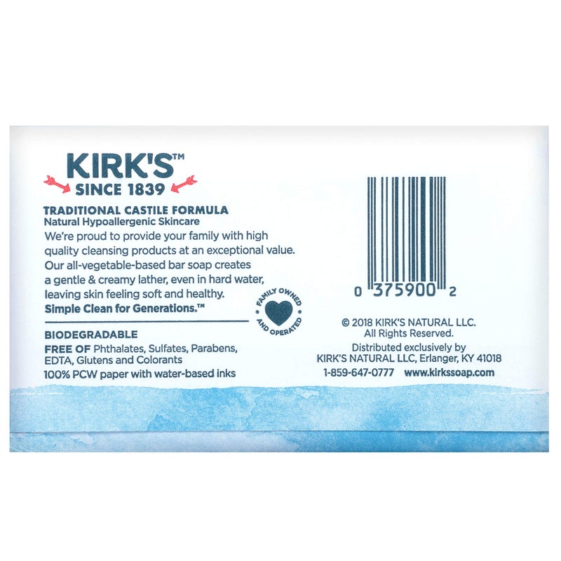 Kirk's Natural Original Castile Soap, 4 Ounce (Packaging may Vary) - Image 2